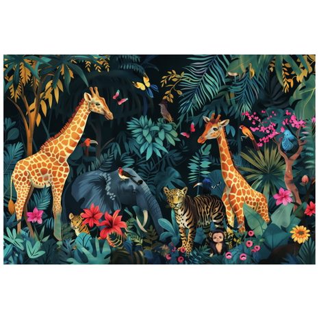 TAPETA ZVÍŘATA Z DŽUNGLE - TAPETY DŽUNGLE - TAPETY