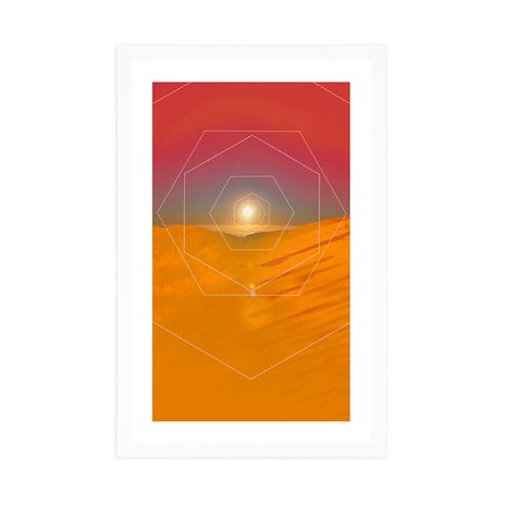 PLAKÁT S PASPARTOU PESTROBAREVNÁ SOUHRA - MOTIVY Z NAŠÍ DÍLNY - PLAKÁTY