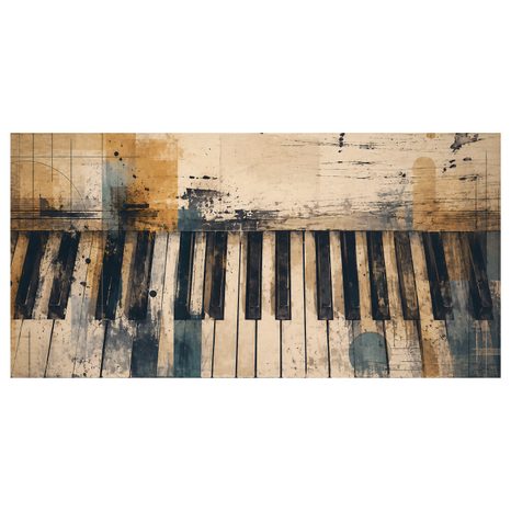 WANDBILD MUSIKALISCHE HARMONIE IN FARBEN - MUSIKBILDER - BILDER