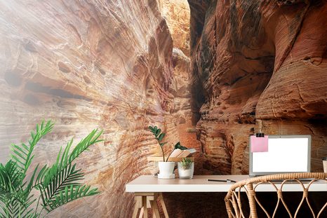 FOTOTAPETE WEG DURCH DEN GRAND CANYON - TAPETEN MIT NATURMOTIVEN - TAPETEN