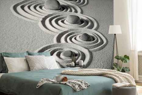 ΑΥΤΟΚΌΛΛΗΤΗ ΤΟΙΧΟΓΡΑΦΊΑ ΑΣΠΡΌΜΑΥΡΕΣ ΠΈΤΡΕΣ ΣΕ ΚΎΚΛΟΥΣ - ΑΥΤΟΚΌΛΛΗΤΕΣ ΤΑΠΕΤΣΑΡΊΕΣ - ΤΑΠΕΤΣΑΡΊΕΣ