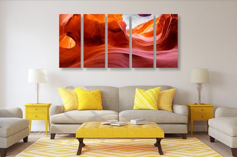 5-DÍLNÝ OBRAZ KAŇON V ARIZONĚ - OBRAZY PŘÍRODY A KRAJINY - OBRAZY