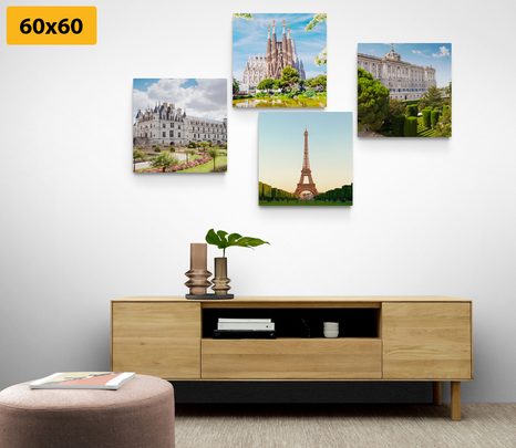 SET DI QUADRI – MONUMENTI PIÙ STRAORDINARI DEL MONDO - COLLEZIONI DI QUADRI - STAMPE E QUADRI