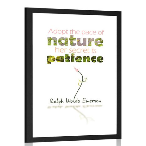 POSTER CON PASSEPARTOUT FRASE CON UN BELLISSIMO DESIGN - MOTIVI DALLA NOSTRA OFFICINA - POSTER