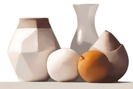 STAMPA SU TELA – NATURA MORTA CON FRUTTA - QUADRI VASI - STAMPE E QUADRI