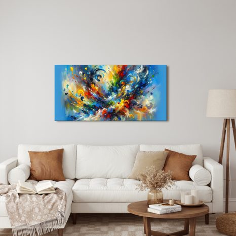 OBRAZ DYNAMICKÉ BAREVNÉ PROUDY - ABSTRAKTNÍ OBRAZY - OBRAZY