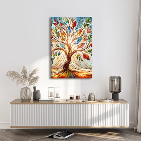 OBRAZ STROM ŽIVOTA S PESTROBAREVNÝM LISTÍM - OBRAZY STROMY ŽIVOTA - OBRAZY