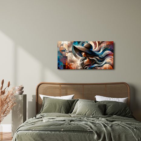 OBRAZ ABSTRAKTNÍ PORTRÉT ŽENY - OBRAZY ŽENY - OBRAZY