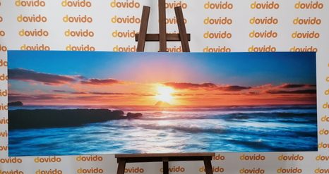 WANDBILD ROMANTISCHER SONNENUNTERGANG - BILDER VON NATUR UND LANDSCHAFT - BILDER