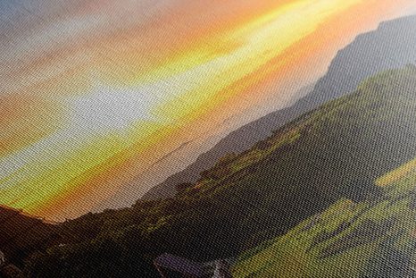 SLIKA JUTRANJE SONCE NAD TAJSKO - SLIKE NARAVE IN POKRAJINE - SLIKE