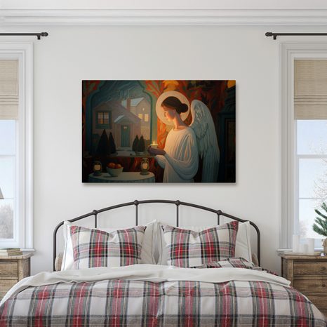 OBRAZ VÁNOČNÍ ANDĚLÍČEK - VÁNOČNÍ A ZIMNÍ OBRAZY - OBRAZY