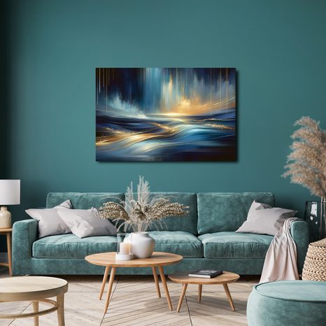 OBRAZ ZÁŘE NAD VLNAMI - OBRAZY MOŘE A PLÁŽ - OBRAZY