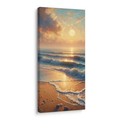 OBRAZ MOŘE ZALITÉHO SLUNCEM - OBRAZY VÝCHOD A ZÁPAD SLUNCE - OBRAZY