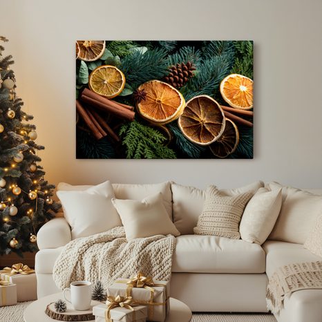 OBRAZ VÁNOČNÍ VŮNĚ LESA - VÁNOČNÍ A ZIMNÍ OBRAZY - OBRAZY