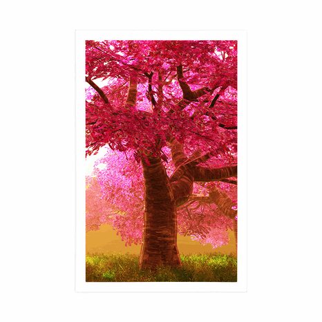 POSTER – ALBERI DI CILIEGIO IN FIORE - NATURA - POSTER
