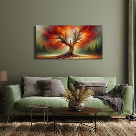 OBRAZ MYSTICKÝ TANEC STROMU ŽIVOTA - OBRAZY STROMY ŽIVOTA - OBRAZY