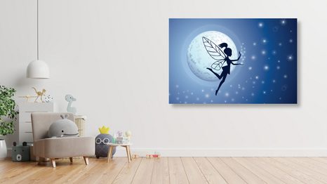 OBRAZ VÍLA V MĚSÍČNÍM SVITU - DĚTSKÉ OBRAZY - OBRAZY