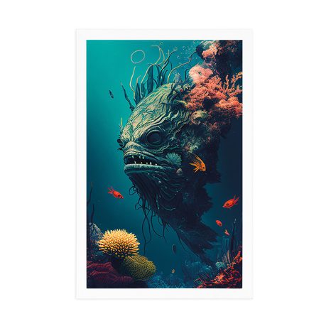 POSTER – MOSTRO MARINO SURREALISTA - MONDO SOMMERSO - POSTER
