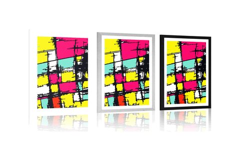 PLAKAT S PASPARTUOM STILSKI POP-ART - POP ART - PLAKATI