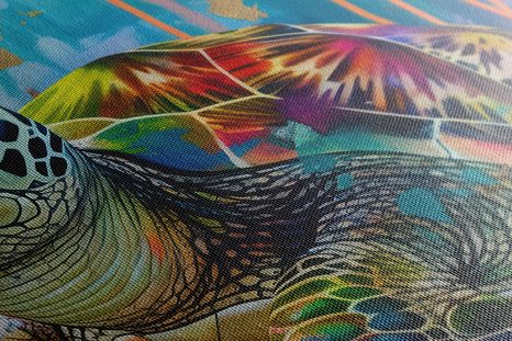 SLIKA KORNJAČE POPUT SLIKE NA PLATNU - SLIKE KORNJAČE - SLIKE