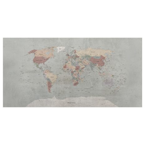 KÉP VILÁGTÉRKÉP VINTAGE STÍLUSBAN - TÉRKÉPES KÉPEK - KÉPEK