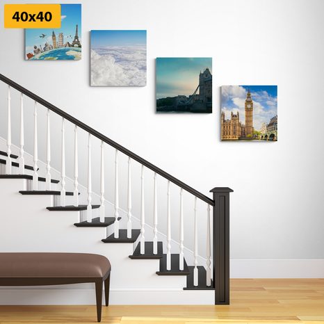 SET OBRAZŮ VÝLET DO LONDÝNA - SESTAVY OBRAZŮ - OBRAZY