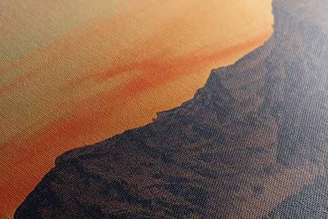 КАРТИНА НА ПЛАТНО – ЗАЛЕЗ НАД ПЛАНИНИТЕ - КАРТИНИ НА ПРИРОДАТА И ПЕЙЗАЖИ - КАРТИНИ