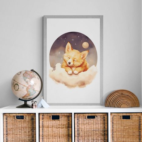 POSZTER ÁLMODOZÓ KUTYA - ÁLMODOZÓ ÁLLATKÁK - POSZTEREK