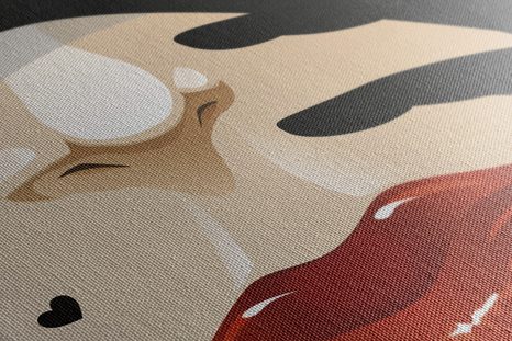 WANDBILD GEHEIMNISVOLLE FRAU - WANDBILDER FRAUEN - BILDER