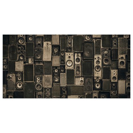 WANDBILD RETRO MUSIKALISCHE DYNAMIK - MUSIKBILDER - BILDER