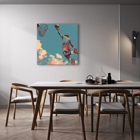 WANDBILD DYNAMISCHER MOMENT AUF DEM SPIELFELD - POP-ART-BILDER - BILDER