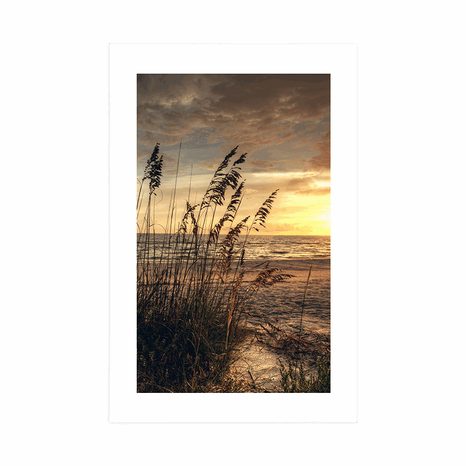 AFFICHE – COUCHER DE SOLEIL SUR LA PLAGE - NATURE - AFFICHES