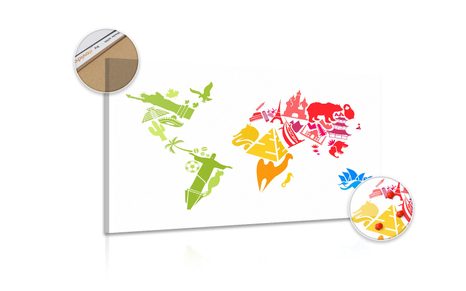 ΕΙΚΌΝΑ ΣΤΟΝ ΠΑΓΚΌΣΜΙΟ ΧΆΡΤΗ ΦΕΛΛΟΎ ΜΕ ΣΎΜΒΟΛΑ ΜΕΜΟΝΩΜΈΝΩΝ ΗΠΕΊΡΩΝ - ΠΊΝΑΚΕΣ ΣΤΟ ΦΕΛΛΌ - ΠΊΝΑΚΕΣ