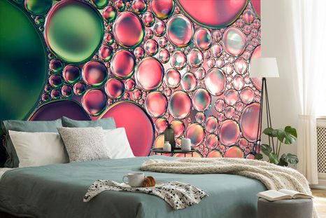 TAPETA ABSTRAKTNÍ KAPKY OLEJE - ABSTRAKTNÍ TAPETY - TAPETY