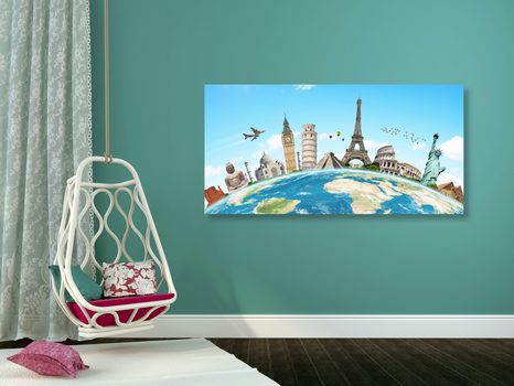 TABLOU DRUMUL ÎNCONJURUL LUMII - TABLOURI CU ORAȘE - TABLOURI