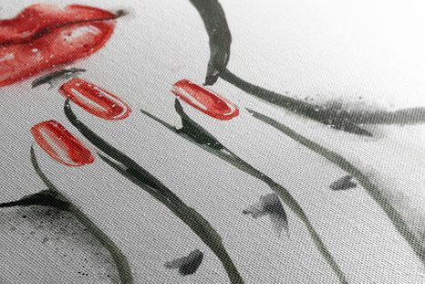 TABLOU PORTRETUL FEMEI ÎN ACUARELĂ - TABLOURI CU DIVERSE PERSOANE - TABLOURI