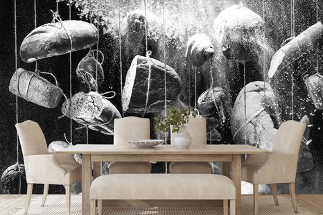 ΑΥΤΟΚΌΛΛΗΤΗ ΤΟΙΧΟΓΡΑΦΊΑ ΑΣΠΡΌΜΑΥΡΗ ΖΎΜΗ ΣΕ ΣΧΟΙΝΊ - ΑΥΤΟΚΌΛΛΗΤΕΣ ΤΑΠΕΤΣΑΡΊΕΣ - ΤΑΠΕΤΣΑΡΊΕΣ