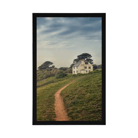 PLAKÁT DŮM NA ÚTESU - PŘÍRODA - PLAKÁTY