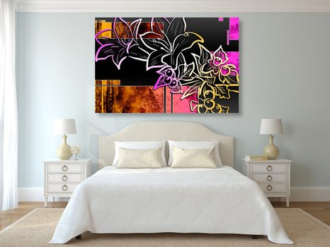 SLIKA ILUSTRACIJA ROŽ - ABSTRAKTNE SLIKE - SLIKE