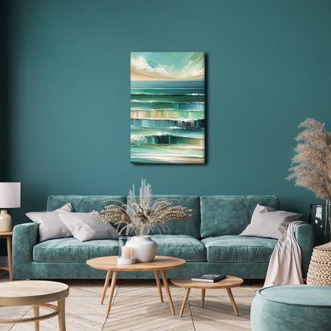 OBRAZ MOŘSKÁ HLADINA V POHYBU - OBRAZY MOŘE A PLÁŽ - OBRAZY
