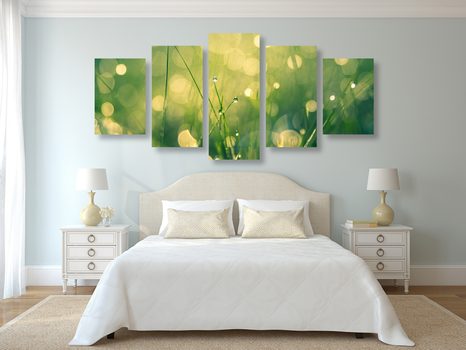 TABLOU 5.PIESE ROUA DE DIMINEAȚĂ - TABLOU NATURĂ ȘI PEISAJE NATURALE - TABLOURI