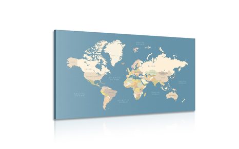 TABLOU HARTA CU ELEMENTE VINTAGE - TABLOURI CU HĂRȚI - TABLOURI