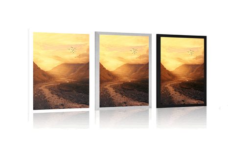 PLAKÁT ZÁPAD SLUNCE NAD HOROU - PŘÍRODA - PLAKÁTY