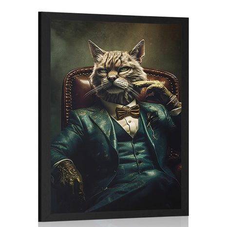POSTER TIERISCHER GANGSTER KATER - POSTER - 🔥 TOTALAUSVERKAUF