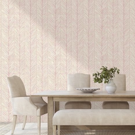 FOTOTAPETA JEMNÝ RŮŽOVÝ CHEVRON VZOR - VZOROVANÉ TAPETY - TAPETY