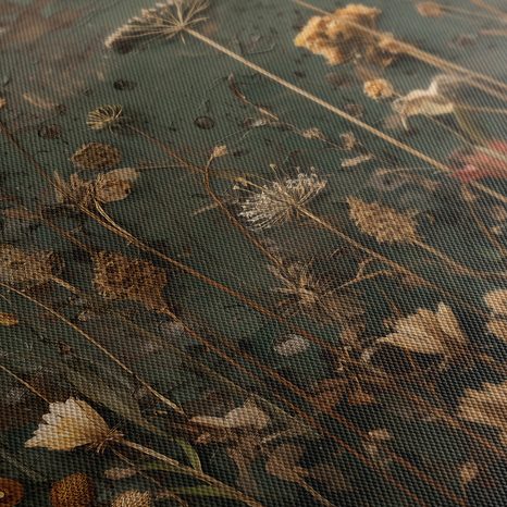 WANDBILD BLÜHENDER GARTEN AUF LEINWAND - BILDER BLUMEN - BILDER