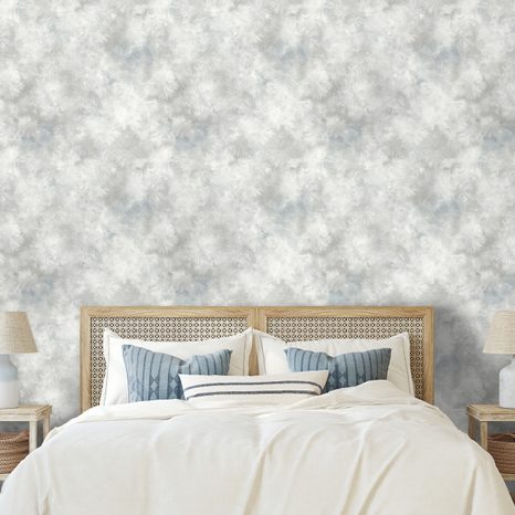 SAMOLEPÍCÍ TAPETA JEMNÉ ŠEDÉ AKVARELOVÉ MRAKY - ΤΑΠΕΤΣΑΡΊΕΣ ΣΎΜΦΩΝΑ ΜΕ ΘΈΜΑ - ΤΑΠΕΤΣΑΡΊΕΣ