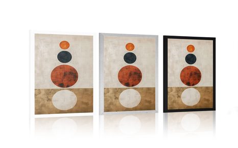 POSTER JAPANDI MIT MODERNEN KREISEN - JAPANDI - POSTER