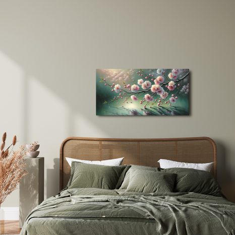 OBRAZ ROZKVETLÁ SAKURA - OBRAZY KVĚTŮ - OBRAZY