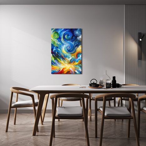 OBRAZ ABSTRAKTNÍ VÍŘENÍ BAREV - ABSTRAKTNÍ OBRAZY - OBRAZY